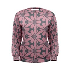 Pink Flowers Pattern Sweatshirt by LalyLauraFLM