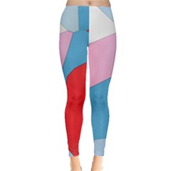 Colorful Pastel Shapes Leggings by LalyLauraFLM