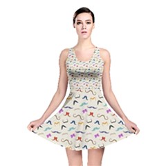 Mustaches Reversible Skater Dress by boho