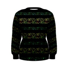 Modern Lace Stripe Pattern Women s Sweatshirt by dflcprintsclothing
