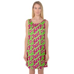 Just Sexy Quote Typographic Pattern Sleeveless Satin Nightdresses by dflcprintsclothing