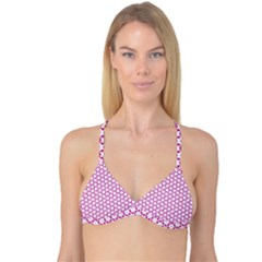 Cute Pretty Elegant Pattern Reversible Tri Bikini Tops by GardenOfOphir
