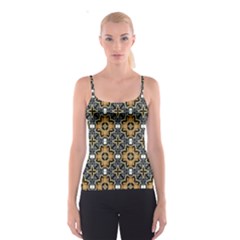 Faux Animal Print Pattern Spaghetti Strap Tops by GardenOfOphir