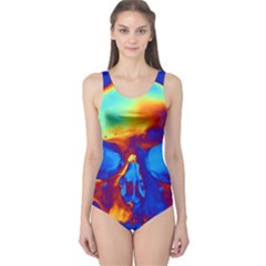Skull Women s One Piece Swimsuits by icarusismartdesigns
