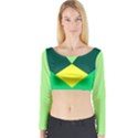 DORITO NERD Long Sleeve Crop Top View1