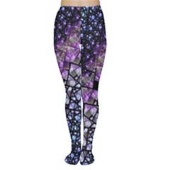 Dusk Blue And Purple Fractal Tights by KirstenStarFashion