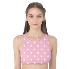 Pink Polka Dots Tank Bikini Top by LokisStuffnMore