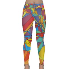 Colorful Miscellaneous Shapes Yoga Leggings by LalyLauraFLM