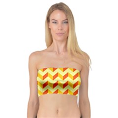 Modern Retro Chevron Patchwork Pattern  Women s Bandeau Tops by GardenOfOphir