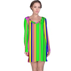 Hot Stripes Rainbow Long Sleeve Nightdresses by ImpressiveMoments