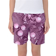 Doodle Fun Pink Women s Basketball Shorts by ImpressiveMoments