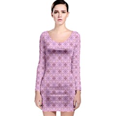 Cute Seamless Tile Pattern Gifts Long Sleeve Bodycon Dresses by creativemom