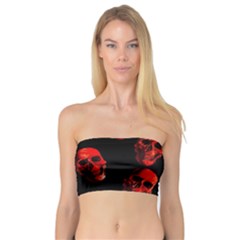 Skulls Red Women s Bandeau Tops by ImpressiveMoments