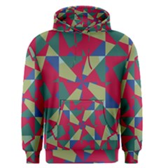 Shapes In Squares Pattern Men s Pullover Hoodie by LalyLauraFLM