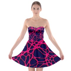 Hot Web Pink Strapless Bra Top Dress by ImpressiveMoments