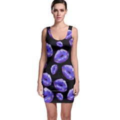 Sassy Purple Puckered Lips  Bodycon Dresses by OCDesignss