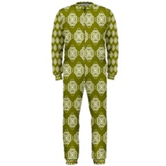 Abstract Knot Geometric Tile Pattern Onepiece Jumpsuit (men)  by GardenOfOphir
