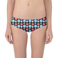 Colorful Floral Pattern Classic Bikini Bottoms by GardenOfOphir