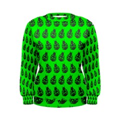 Ladybug Vector Geometric Tile Pattern Women s Sweatshirts by creativemom