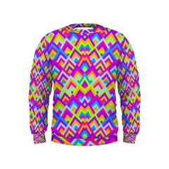 Colorful Trendy Chic Modern Chevron Pattern Boys  Sweatshirts by creativemom