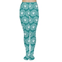 Gerbera Daisy Vector Tile Pattern Women s Tights by GardenOfOphir