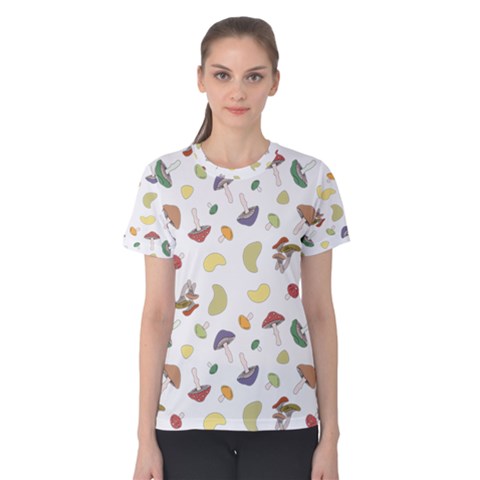 Mushrooms 002b Women s Cotton Tees by Famous