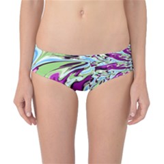 Purple, Green, And Blue Abstract Classic Bikini Bottoms by digitaldivadesigns