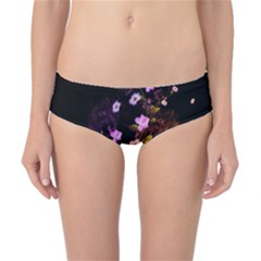 Awesome Flowers With Fire And Flame Classic Bikini Bottoms by FantasyWorld7