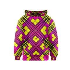 Florescent Pink Yellow Abstract  Kid s Pullover Hoodies