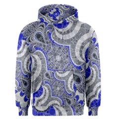 Bright Blue Abstract  Men s Pullover Hoodies by OCDesignss