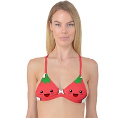 Kawaii Tomato Reversible Tri Bikini Tops by KawaiiKawaii