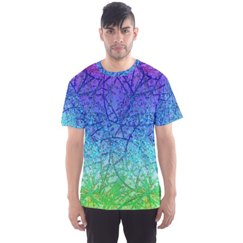 Grunge Art Abstract G57 Men s Sport Mesh Tees by MedusArt