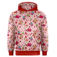 Red Christmas Pattern Men s Pullover Hoodies