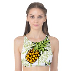 Pineapple Pattern 06 Tank Bikini Top by Famous