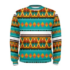 Tribal Design In Retro Colors  Men s Sweatshirt by LalyLauraFLM