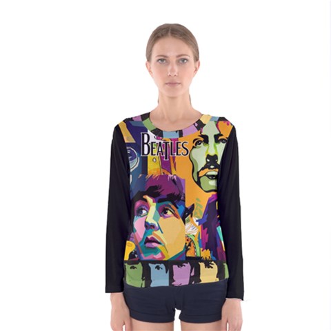 Beatles Women s Long Sleeve Tee by DryInk