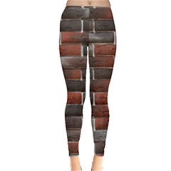Red And Black Brick Wall Women s Leggings by trendistuff