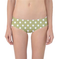 Lime Green Polka Dots Classic Bikini Bottoms by GardenOfOphir