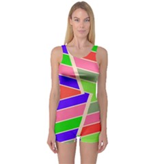 Symmetric Distorted Rectangles Women s Boyleg One Piece Swimsuit by LalyLauraFLM