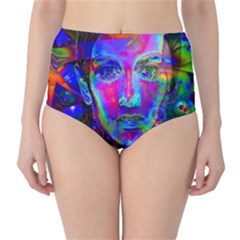 Night Dancer High-waist Bikini Bottoms by icarusismartdesigns