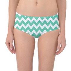 Chevron Pattern Gifts Mid-waist Bikini Bottoms by GardenOfOphir