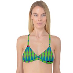 Connected Rhombus Reversible Tri Bikini Top by LalyLauraFLM