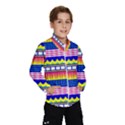 Rectangles waves and circles Wind Breaker (Kids) View1