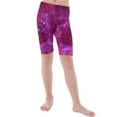 Rosette Nebula 1 Kid s Mid Length Swim Shorts by trendistuff