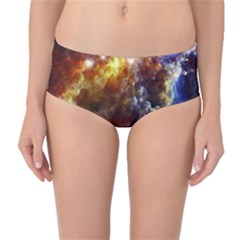 Rosette Cloud Mid-waist Bikini Bottoms by trendistuff