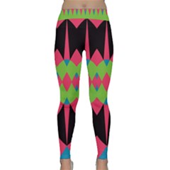 Rhombus And Other Shapes Pattern Yoga Leggings by LalyLauraFLM