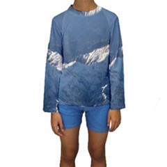 Mount Tapuaenuku Kid s Long Sleeve Swimwear by trendistuff