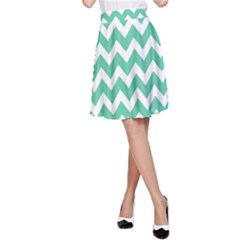 Chevron Pattern Gifts A-line Skirt by creativemom