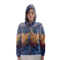 Great Wall Of China 1 Hooded Wind Breaker (women) by trendistuff