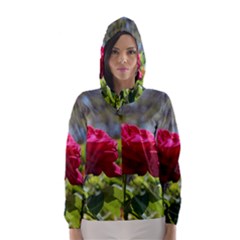 Red Rose 1 Hooded Wind Breaker (women) by trendistuff